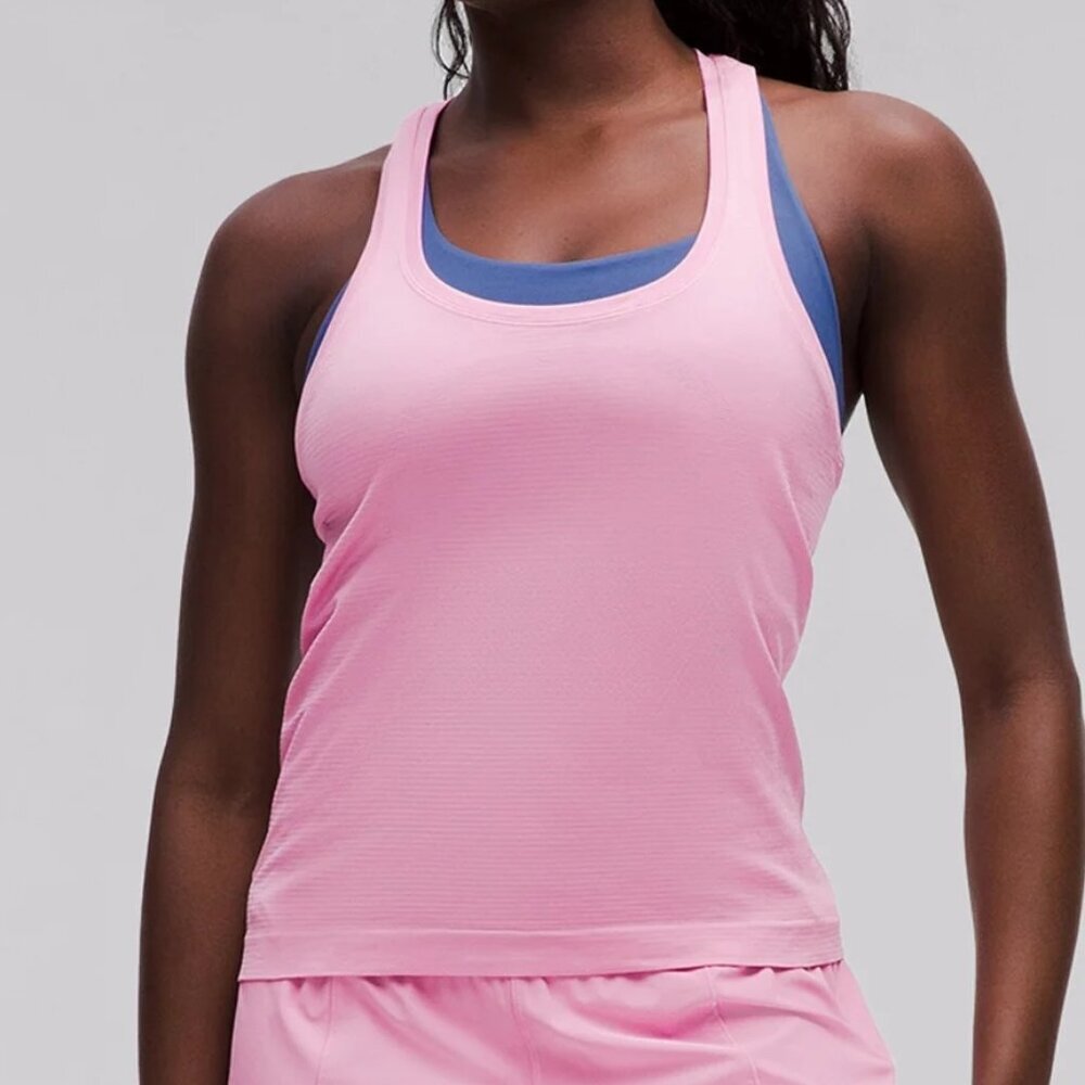 Lululemon Swiftly Tech Racerback Tank Top 2.0 Hip Length Light Pink